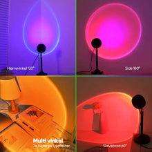 Load image into Gallery viewer, RGB solnedgangsprojeksjonslampe