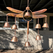 Load image into Gallery viewer, Handmade Dragonfly With Bells Wind Chime