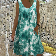 Load image into Gallery viewer, Women's Sleeveless Casual Printed Pocket Dress