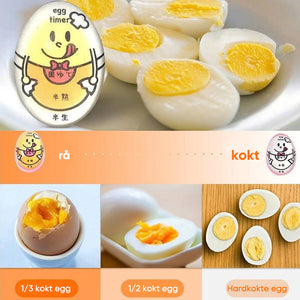 Eggklokker som skifter farge