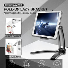 Load image into Gallery viewer, Desktop &amp; Wall Pull-Up Lazy Bracket