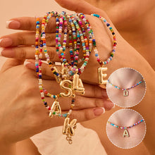 Load image into Gallery viewer, Letter Beaded Necklace