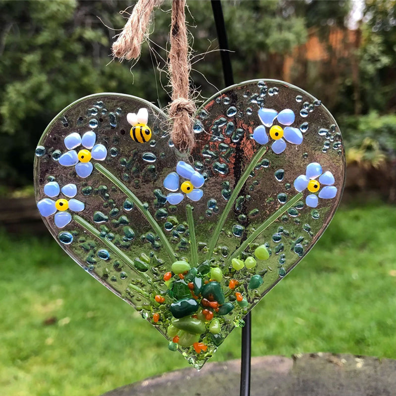Heart Shaped Flower Pendant