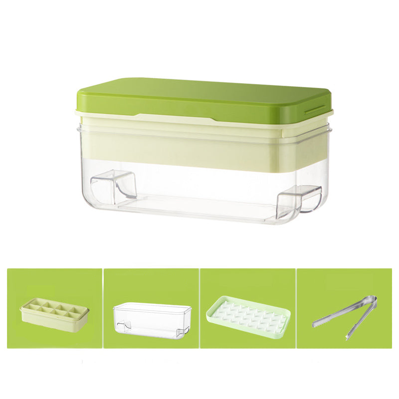 Press-Type Ice Cube Tray Set