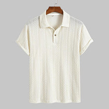 Load image into Gallery viewer, Regular Fit Plain Textured Polo Shirt
