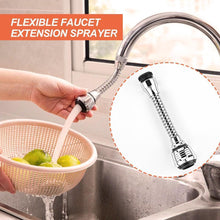 Load image into Gallery viewer, Stainless Steel Flexible Faucet Extension Sprayer
