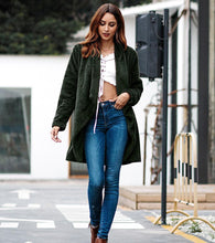 Load image into Gallery viewer, Long Sleeve Faux Fur Cardigan