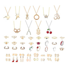 Load image into Gallery viewer, Christmas Advent Calendar Blind Box Jewelry 24 Piece Set