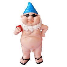Load image into Gallery viewer, Naughty Garden Gnome Funny Statue