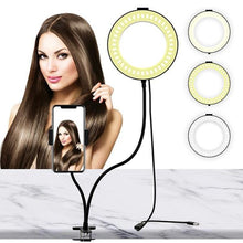 Load image into Gallery viewer, Selfie Ring Light with Cell Phone Holder Stand