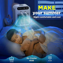 Load image into Gallery viewer, Portable 3-In-1 Cooling Fan with 2-Speed Mist