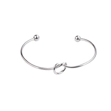 Load image into Gallery viewer, Adjustable Infinity Love Knot Bangle Bracelet