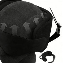 Load image into Gallery viewer, Travel Neck Pillow with Head Strap &amp; Eye Mask