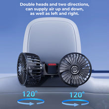 Load image into Gallery viewer, Dual Head Mini Usb Car Fan