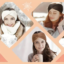 Load image into Gallery viewer, Hand-Knitted Warm Yarn Headband
