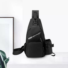 Load image into Gallery viewer, Men&#39;s Leather Film Water Bottle Chest Bag