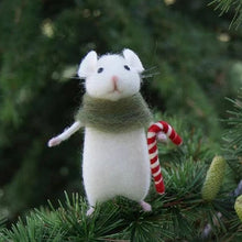 Load image into Gallery viewer, Cute Felt Mouse Ornament
