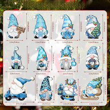 Load image into Gallery viewer, Christmas Wooden Gnome Ornaments