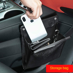 LED Car Leather Trash Can