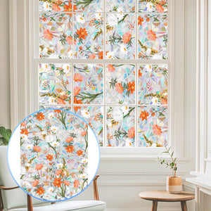 Colorful Flower Window Anti-Peep Film