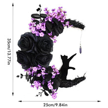 Load image into Gallery viewer, Cat Crescent Moon Wreath