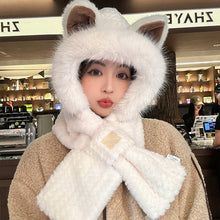 Load image into Gallery viewer, Cute Fox Ears 2-in-1 Hat and Scarf