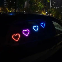 Load image into Gallery viewer, Solar-Powered Heart Neon Ambient Light for Car Rear Window