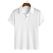 Load image into Gallery viewer, Regular Fit Plain Textured Polo Shirt