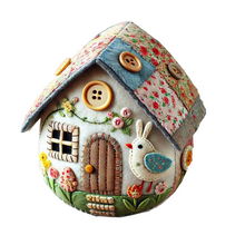 Load image into Gallery viewer, Patchwork filt egghus DIY Kit