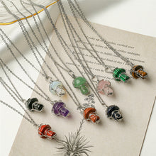 Load image into Gallery viewer, Natural Crystal Mushroom Pendant