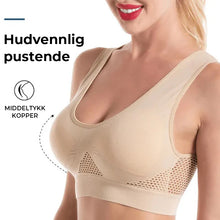 Load image into Gallery viewer, Pustende sports-BH i mesh
