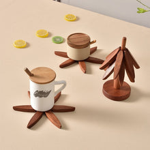 Load image into Gallery viewer, Wooden Leaves Design Coaster