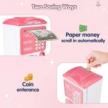 Load image into Gallery viewer, Fingerprint sensor automatic money rolling ATM piggy bank