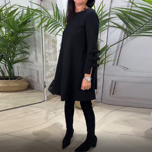 Load image into Gallery viewer, Knee-Length Dress With Long Sleeves
