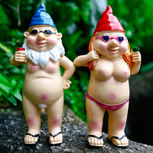 Load image into Gallery viewer, Naughty Garden Gnome Funny Statue