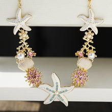 Load image into Gallery viewer, Shell Starfish Pearl Necklace