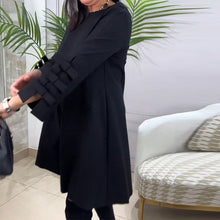 Load image into Gallery viewer, Knee-Length Dress With Long Sleeves