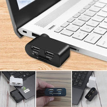 Load image into Gallery viewer, 4 i 1 roterbar USB-hub