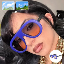 Load image into Gallery viewer, Women's Ombre Oval Tinted Sunglasses