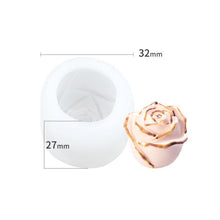 Load image into Gallery viewer, 3D Silicone Rose Shape Ice Cube Mold