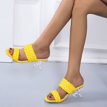 Load image into Gallery viewer, Crystal High-heeled Slippers