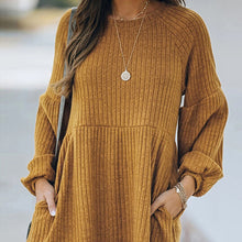 Load image into Gallery viewer, New autumn and winter knitted long-sleeved dress