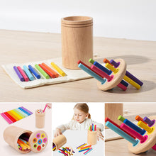Load image into Gallery viewer, Wooden Montessori Stick Toy
