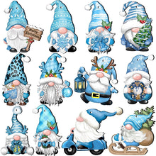 Load image into Gallery viewer, Christmas Wooden Gnome Ornaments