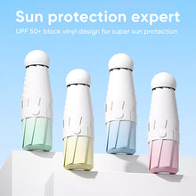 Load image into Gallery viewer, Mini Travel Size Rain Sun Umbrella