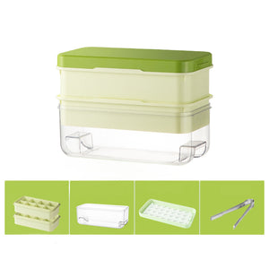 Press-Type Ice Cube Tray Set