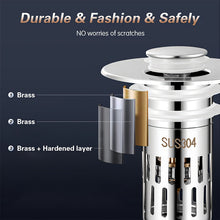 Load image into Gallery viewer, Universal Drain Strainer For Bathroom Sinks