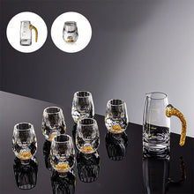 Load image into Gallery viewer, 3D Gläser med glass av isbreer Whiskyglass i krystallgullfolie