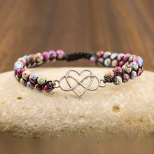 Load image into Gallery viewer, For barnebarn - For du er alltid i mitt armbånd med perler