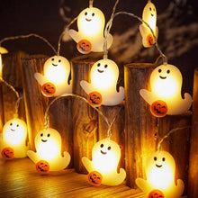 Load image into Gallery viewer, Ghost Pumpkin String Lights